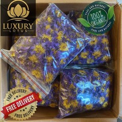 Dried Blue Lotus Flower Nymphaea Caerulea Organic 100% Pure Herbal Tea Ceylon!!!