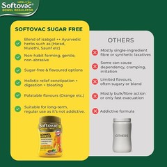 Softovac Isabgol Fiber Plus+ Formula 100g | Sugar free | Psyllium Husk + Natural