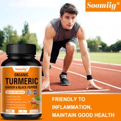 Organic Turmeric Ginger Black Pepper Help Improve Digestion Promote Weight Loss