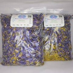Dried Blue Lotus Flower Petals Nymphaea Caerulea Organic Pure Natural Herbal Tea