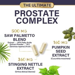 Nature’s Nutrition Prostate Support Saw Palmetto 60 Capsules