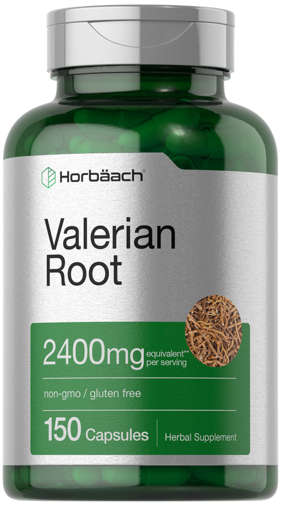 Valerian Root Capsules 2400mg | 150 Count | Root Extract | Non-GMO | by Horbaach