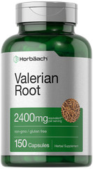 Valerian Root Capsules 2400mg | 150 Count | Root Extract | Non-GMO | by Horbaach