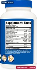 Nutricost High Potency Vitamin B Complex 462mg, 120 Capsules – with Vitamin C –