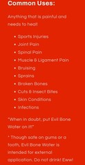 Saint Apothecary Evil Bone Water. 2 Oz. Spec Ed. Herbal Remedy