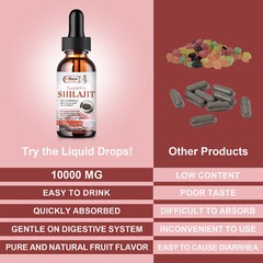 2 fl oz Organic Himalayan Shilajit Natural Pure Extremely Potent, Fulvic Acid US