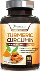 Turmeric Curcumin Highest Potency 95% 1950mg with BioPerine Black Pepper Extract