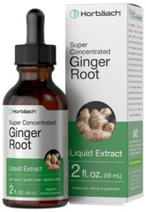 Ginger Root Liquid Extract | 2 fl oz | Alcohol Free | Vegetarian | by Horbaach