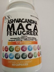 Ashwagandha 5000mg Maca Root 2000mg Fenugreek 3000mg Supplement with Tongkat…
