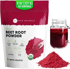 Organic Beet Root Powder for Smoothies, Baking & Juice, 8oz | Non-GMO, Raw Be…