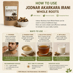 Jodnar Akarkara Irani Whole Roots Anacyclus Pyrethrum Pellitory Root Herbs