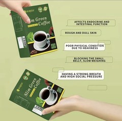 Slim Green Coffee with Ganoderma/ Baja De Peso Con Café De Ganoderma