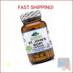 Pure Mountain Botanicals St. John’s Wort Capsules – 450mg Organic Herb and Extra