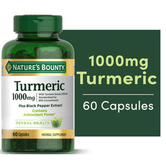 Nature’s Bounty TURMERIC 1000mg +Black Pepper Extract 60ct