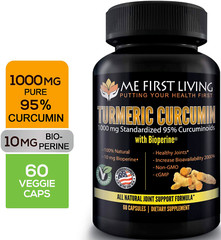 Me First Living Turmeric Curcumin 1000-mg 95% Curcuminoids-USA