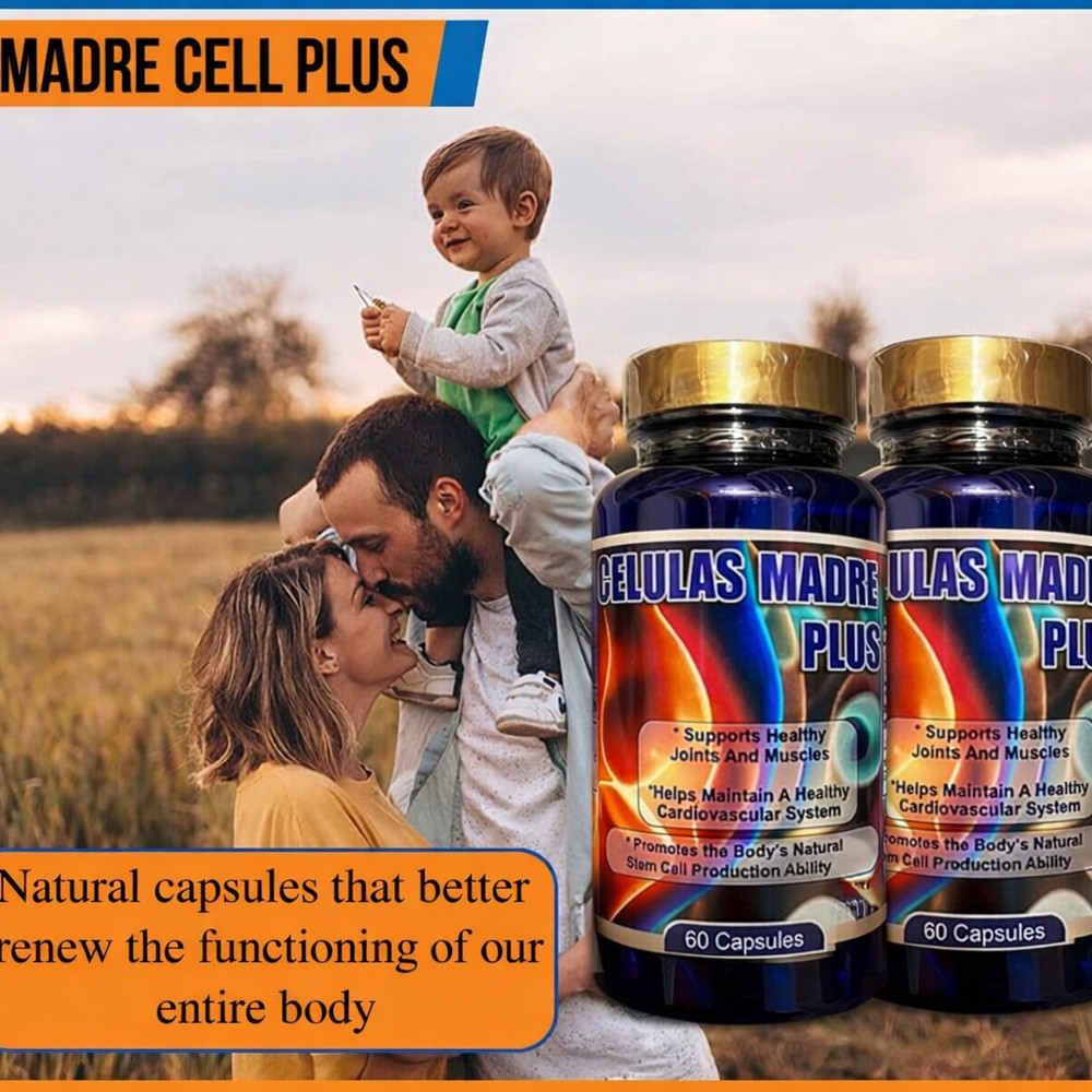 Herbal Dietary Supplement Celulas Madres Plus | 2 Bottles / 120 Capsules