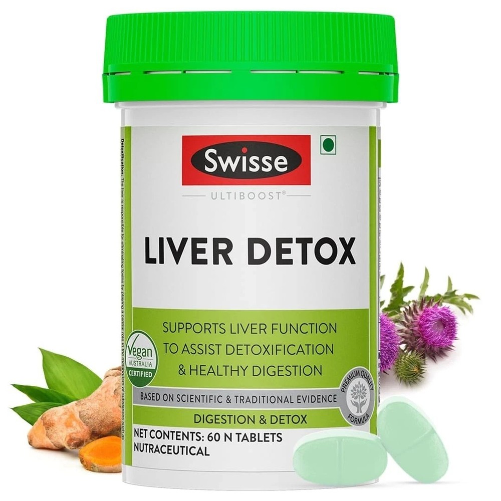 Swisse Ultiboost Liver Detox 60 Tabs | Milk Thistle, Turmeric, Choline i110
