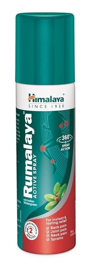 2 Packs x Himalaya Rumalaya Active Spray 50g | Herbal Ayurvedic Body Spray |