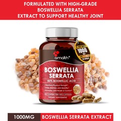 Boswellia Serrata Extract Powder 1000mg Capsules – 90 Count – Joint Health