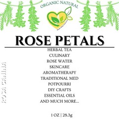 Rose Petals Red Flower Organic Rosa canina Natural 28.3g | 1 oz Edible Floral