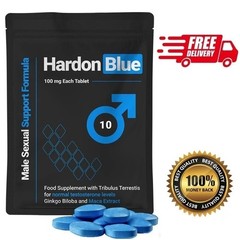 (1 pack) HARDON BLUE Premium Herbal Dietary Supplement – (10 count )