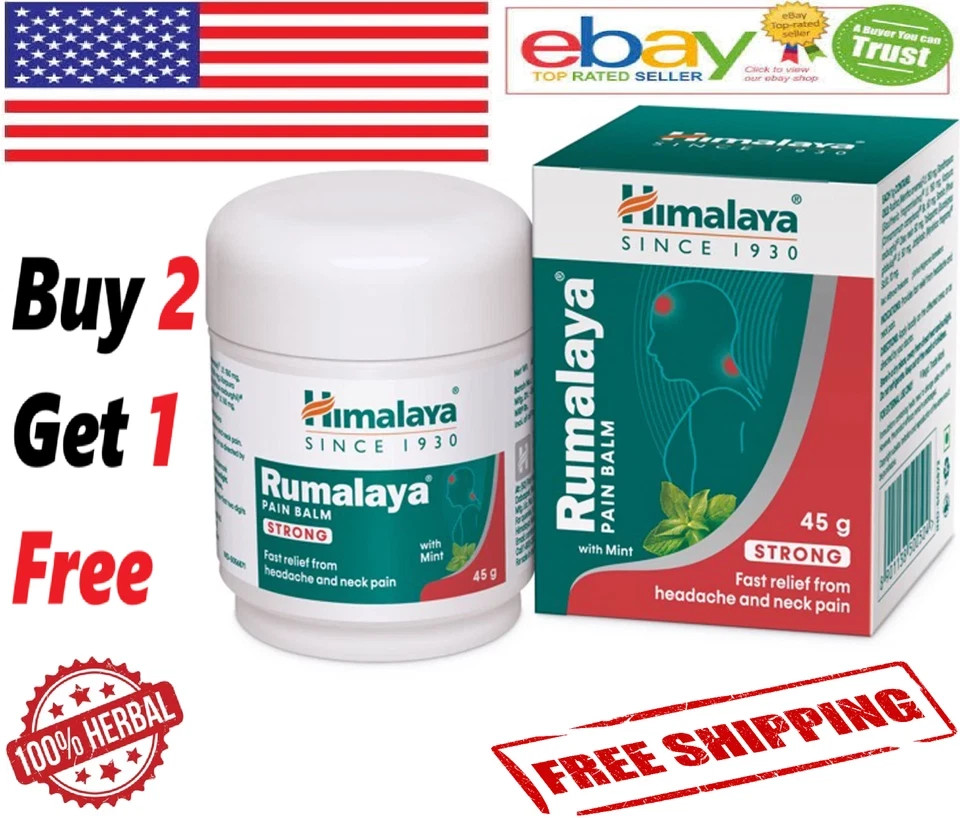 Himalaya Rumalaya Herbal Pain Balm For Headache & Neck Pain – 45 Gm