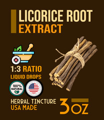 Licorice Root Extract Liquid Drops Drink Mix Adrenal Digestive Respiratory D USA