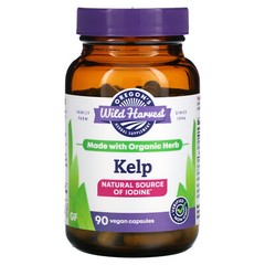 Oregon s Wild Harvest Kelp 90 Veggie Caps Dairy-Free, Gluten-Free, Organic,