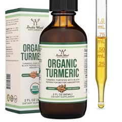 Turmeric Curcumin with Black Pepper Drops – Organic 2 Fl Oz (Pack of 1)