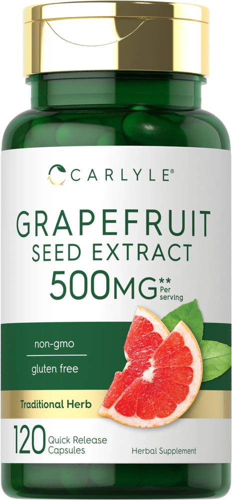 Carlyle Grapefruit Seed Extract 500 mg – 120 Capsules (free shipping)