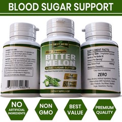 60 BITTER MELON PILLS CHOLESTEROL REDUCTION BLOOD SUGAR SUPPORT GLUCOSE PILLS