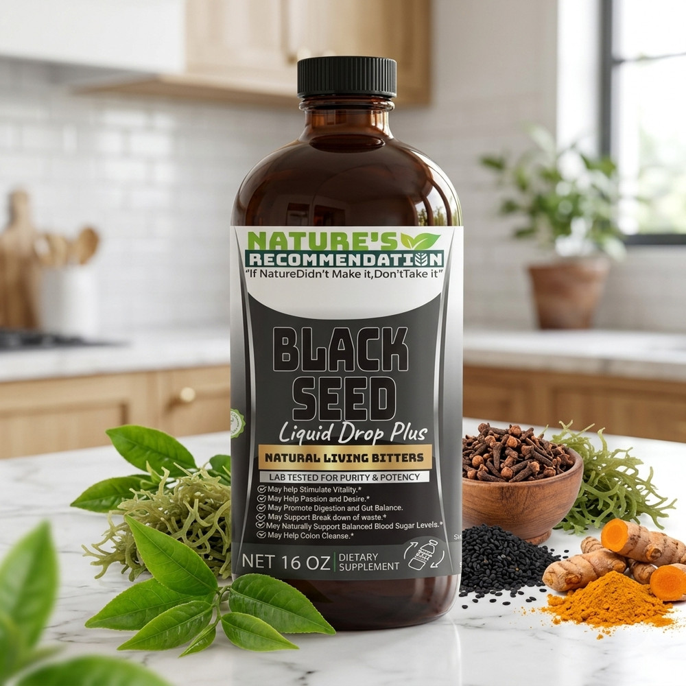 2 Bottles Black Seed Liquid Bitters 16 w/BLACK CUMIN SEEDS