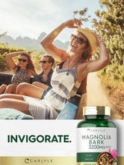 Magnolia Bark 3200mg | 180 Capsules | Herbal Extract Supplement | by Carlyle