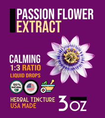 Passion Flower Extract – Calm Anxiety Stress Support – Easy Liquid Drops DX USA