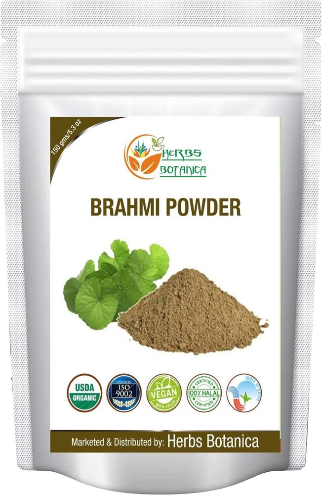 100% Natural Herbs Botanica Pure Brahmi Powder – 5.3 oz | 150 GMS