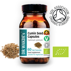 DR WAKDE’S Organic Cumin Seed Capsules, Organic | 60 Veg Caps | Ayurvedic Sup…