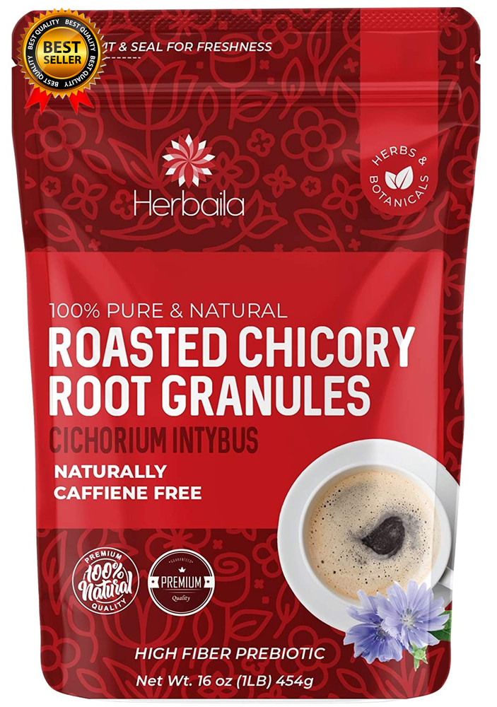 Chicory Root Roasted Granules, 1 Pound, Chicory Coffee (Inulin, Prebiotic Dietar