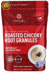 Chicory Root Roasted Granules, 1 Pound, Chicory Coffee (Inulin, Prebiotic Dietar