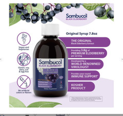SAMBUCOL BLACK ELDERBERRY ORIGINAL 7.8OZ – Expired 11/2024