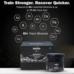 Blakbrik Pure Himalayan Shilajit Resin, High Potency – 77% Fulvic Acid