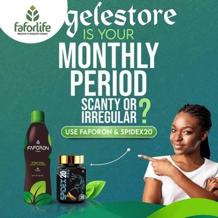 FAFOR LIFE Combo: SPIDEX 20 FOR WOMEN & Faforon Drink 500ml X 1 💯 satisfaction