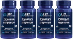 POTASSIUM with EXTENDED RELEASE MAGNESIUM 4 BOTTLES 240 Capsule LIFE EXTENSION