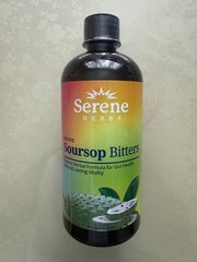 Serene Herbs Soursop Bitters Liquid & Black Seed Bundle Organic 16oz Each.