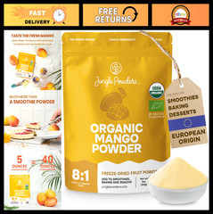Organic Mango Powder 5oz – Non-GMO, Vegan, Freeze-Dried Fruit for Baking & Smoot