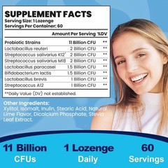 Oral Probiotics for Mouth Bad Breath for Adults 11 Billion CFU, Best Breath Oral