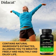 15-in-1 lung complex Mullein Extract Supplement, for Lungs Detox and Cleanse