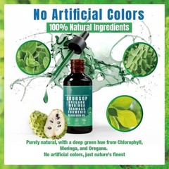 Soursop Bitters Liquid Drops 10 Moringa,Turmeric 1 Sea Moss in Black Seed Oil