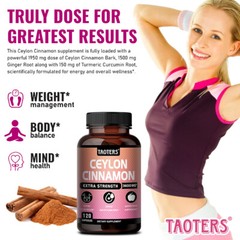 Ceylon Cinnamon Capsules 3600mg Maximum Highest Potency Blood Sugar Support usa