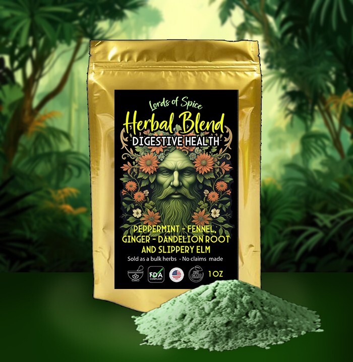 Digestive Health Herbal Blend – Gas Bloating Indigestion Etc – Natural Herb – US