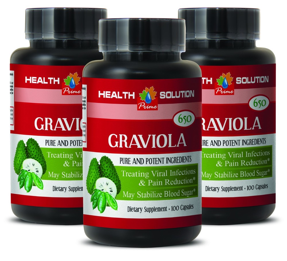 your everyday meal – GRAVIOLA Leaf Extract 650 Mg – rich with fiber – 3 B, 300 C